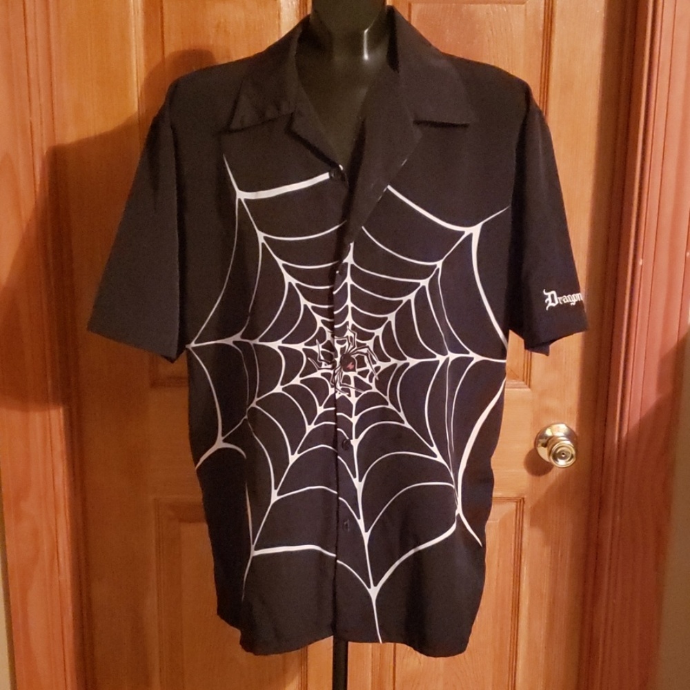 Authentic Dragonfly Men's Spiderweb Shirt